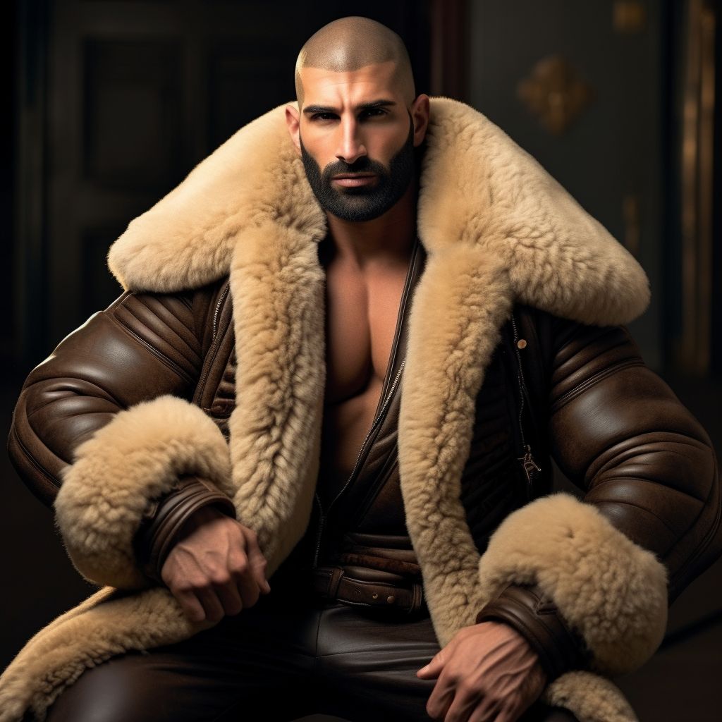 Sélection des meilleurs looks masculins avec des blousons aviateurs en cuir et fourrure de mouton.