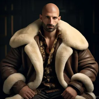 Look masculin abouti en blouson aviateur cuir et shearling — planche 22