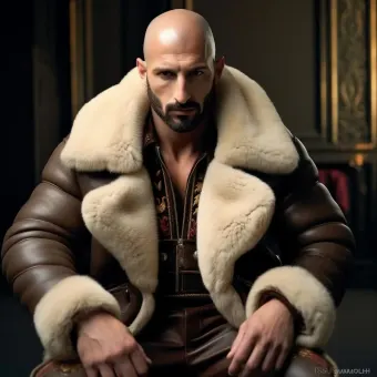 Look masculin abouti en blouson aviateur cuir et shearling — planche 27