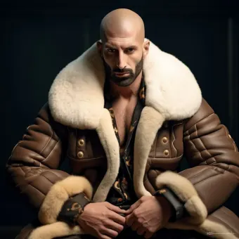 Look masculin abouti en blouson aviateur cuir et shearling — planche 31