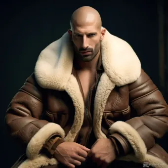 Look masculin abouti en blouson aviateur cuir et shearling — planche 32