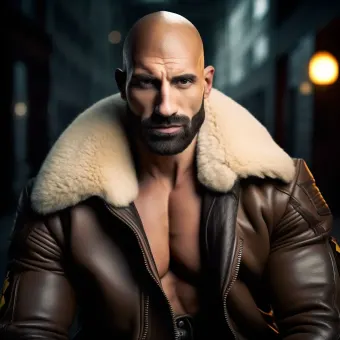 Look masculin abouti en blouson aviateur cuir et shearling — planche 34