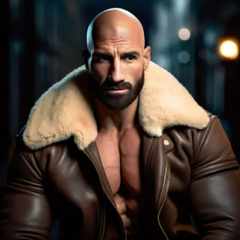 Look masculin abouti en blouson aviateur cuir et shearling — planche 36