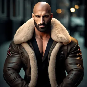 Look masculin abouti en blouson aviateur cuir et shearling — planche 38