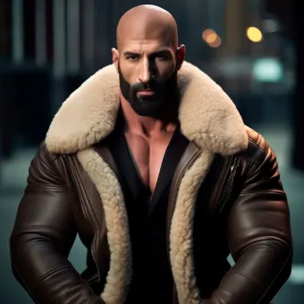 Look masculin abouti en blouson aviateur cuir et shearling — planche 40