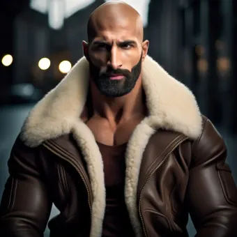 Look masculin abouti en blouson aviateur cuir et shearling — planche 46