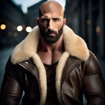 Look masculin abouti en blouson aviateur cuir et shearling — planche 47