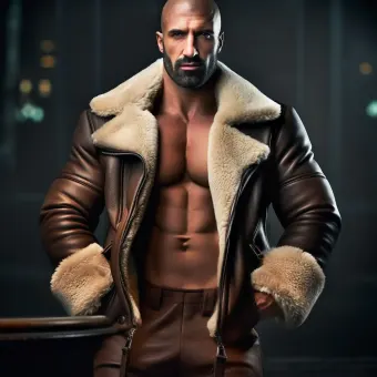Look masculin abouti en blouson aviateur cuir et shearling — planche 60