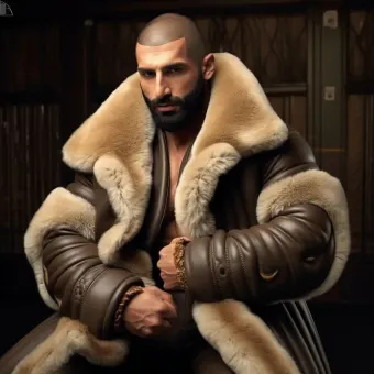 Look masculin abouti en blouson aviateur cuir et shearling — planche 88