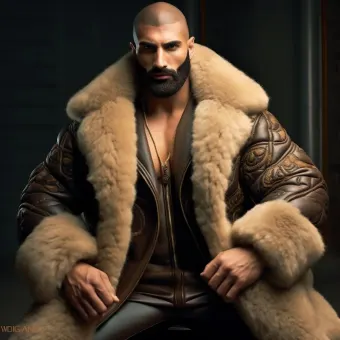 Look masculin abouti en blouson aviateur cuir et shearling — planche 98