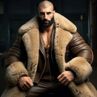 Look masculin abouti en blouson aviateur cuir et shearling — planche 99