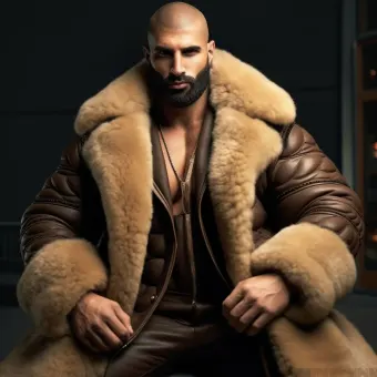 Look masculin abouti en blouson aviateur cuir et shearling — planche 100