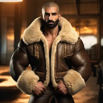 Look masculin abouti en blouson aviateur cuir et shearling — planche 114