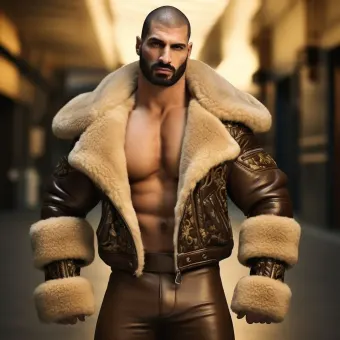 Look masculin abouti en blouson aviateur cuir et shearling — planche 123