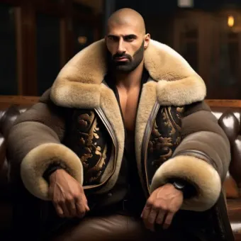 Look masculin abouti en blouson aviateur cuir et shearling — planche 147