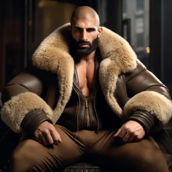 Look masculin abouti en blouson aviateur cuir et shearling — planche 151