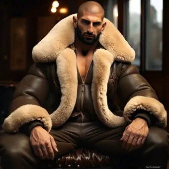 Look masculin abouti en blouson aviateur cuir et shearling — planche 160