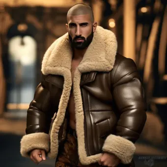 Look masculin abouti en blouson aviateur cuir et shearling — planche 173