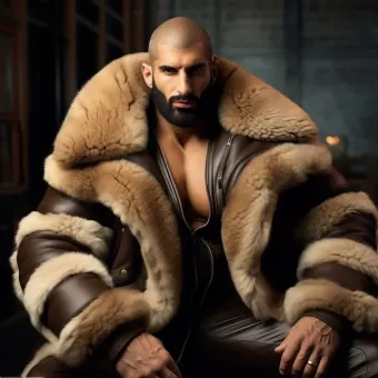Look masculin abouti en blouson aviateur cuir et shearling — planche 198