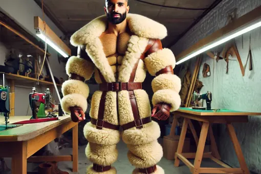Silhouette de superhéros en blouson aviateur cuir et shearling — planche 22