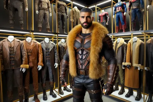 Silhouette de superhéros en blouson aviateur cuir et shearling — planche 25