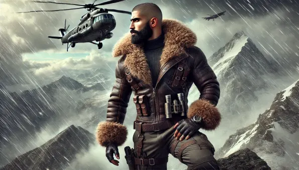 Silhouette de superhéros en blouson aviateur cuir et shearling — planche 33