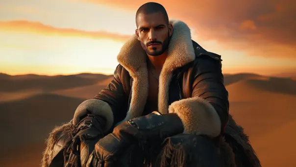 Silhouette de superhéros en blouson aviateur cuir et shearling — planche 44