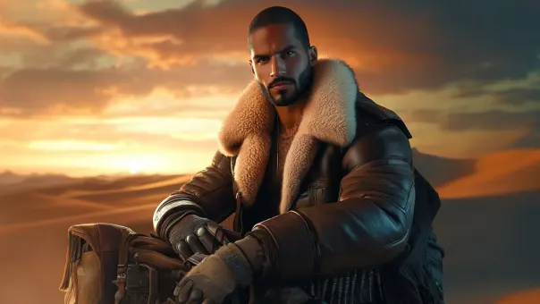 Silhouette de superhéros en blouson aviateur cuir et shearling — planche 46